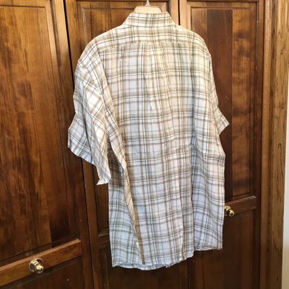 Daniel Cremieux Collection shortsleeved linen shirt, size XXL, never worn - Picture 3 of 3
